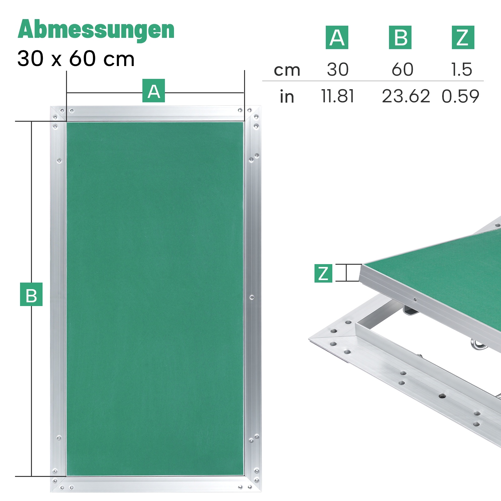 Removable For Drywall Installation | Flush Mount | Aluminum Construction | Click- Locks
