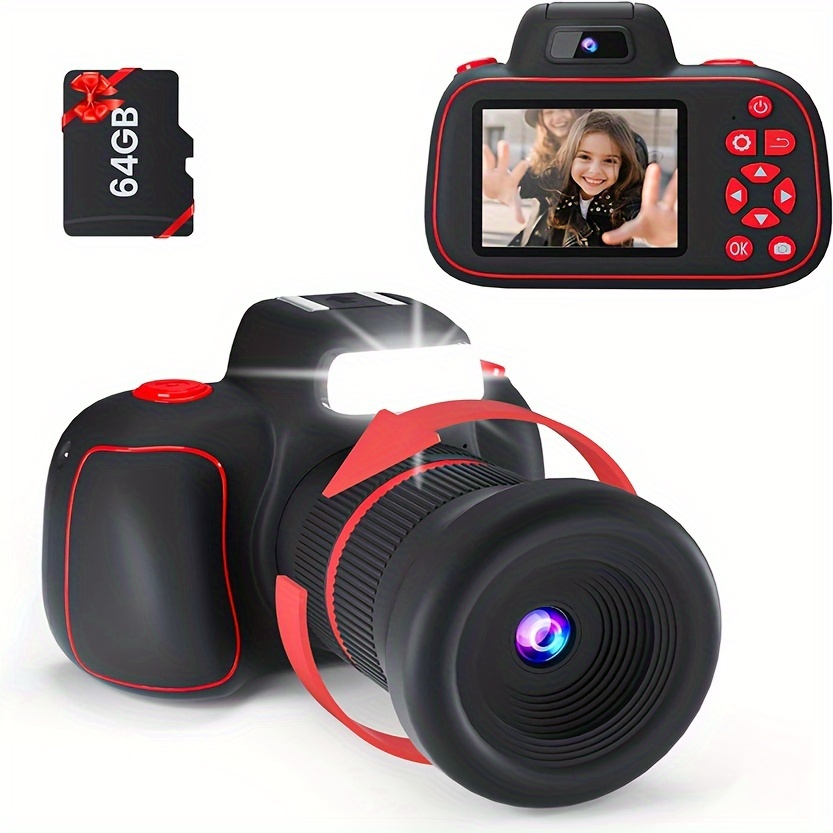 Portable Kids Camera Girls Boys Age 3 9 Toddler Toys Hd - Temu