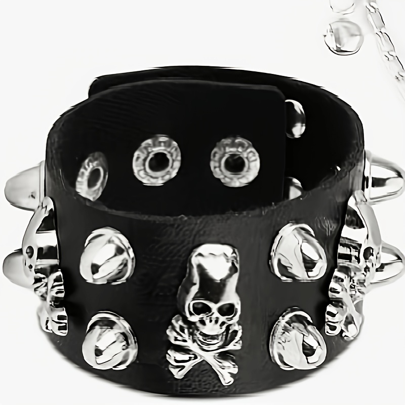 Men's & Women's Black Skull Head Bracelet, Mystic Style