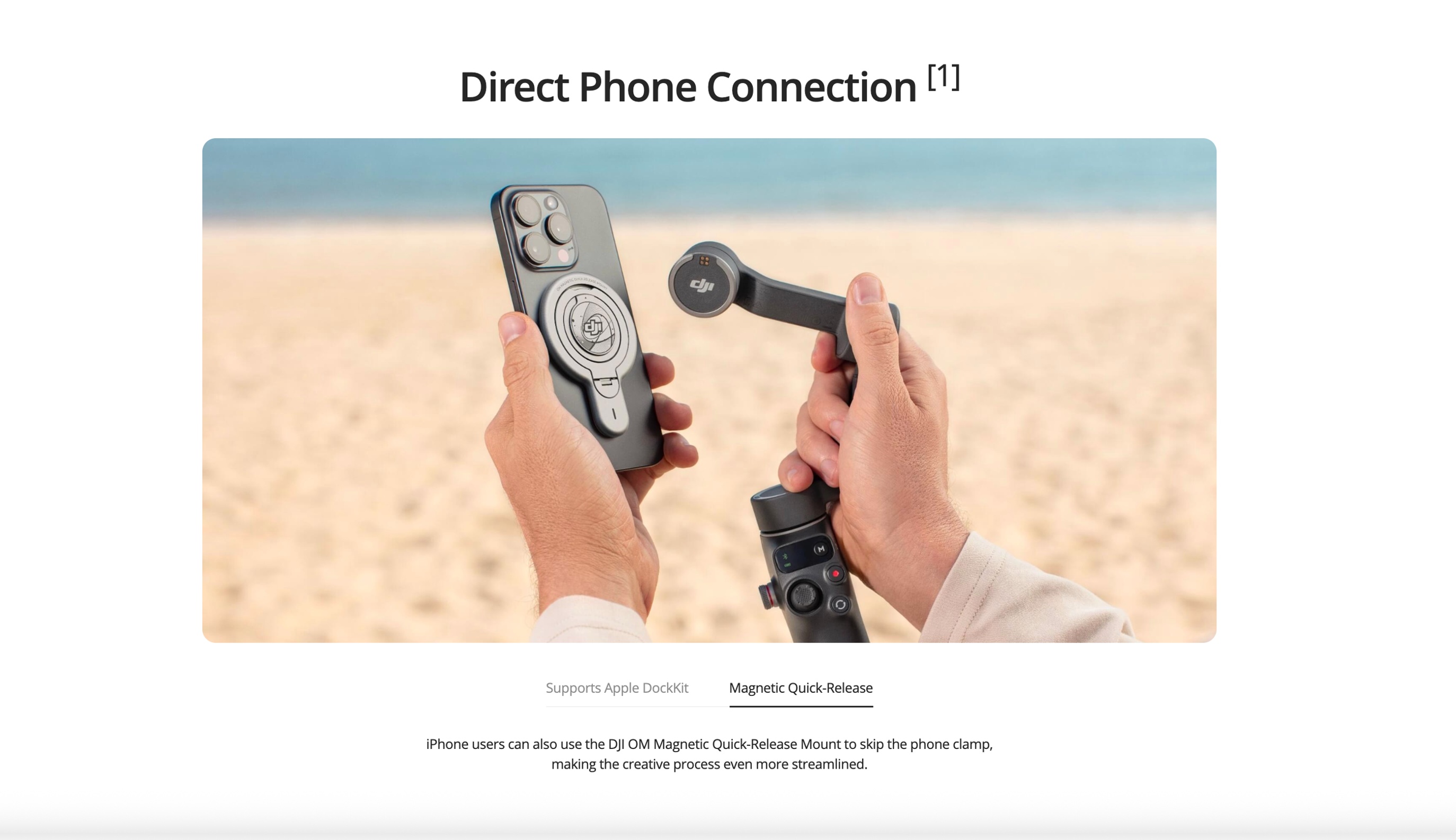 DJI Osmo Mobile 8 Standard Set | Device Only, Direct Phone Connection, Ultra-Comfortable Grip, Low Angle Shots, Built-in Extension Rod and Tripod, 3-Axis Gimbal Stabilization, USB Charging, Wireless, Ideal for Live Streaming, Vlogging, Recording