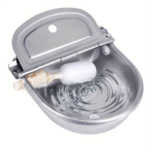 item picture automatic cow water bowl large livestock water bowl stainless steel automatic drinking water bowl suitable for outdoor drinking water bowls for cattle horses sheep and dogs