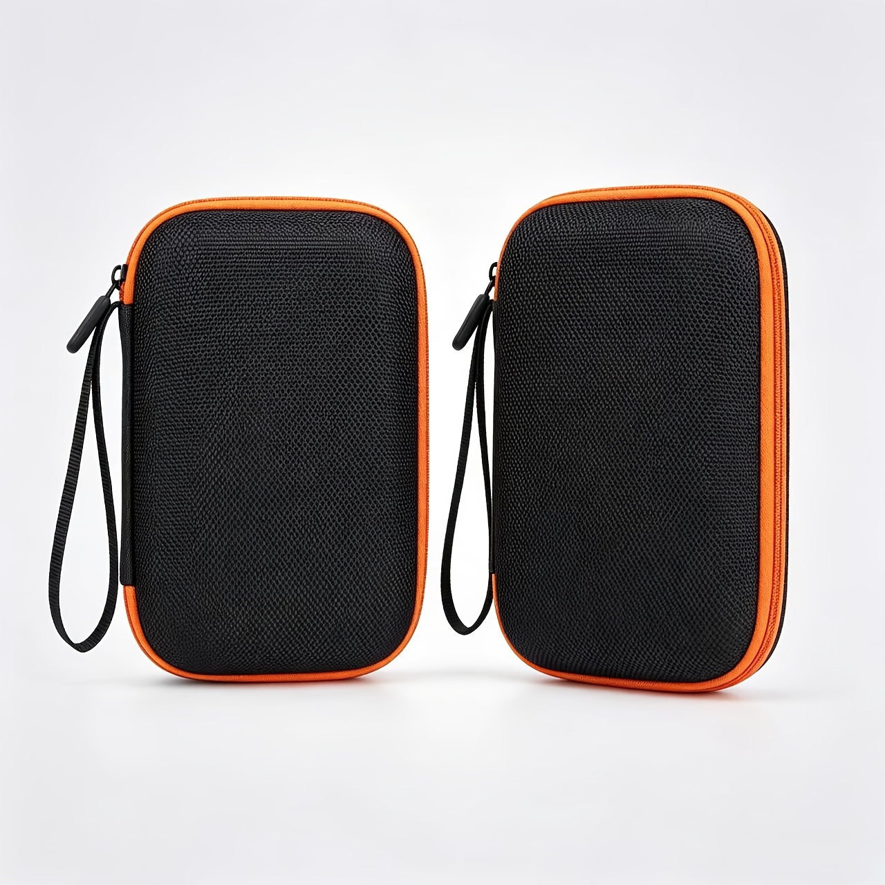 TEMU 1pc/2pcs Hard Storage Bag, Protective Organizer For Data Cable, Wireless Earphones, Charger, Power Bank, Hard Drive And Small Electronics
