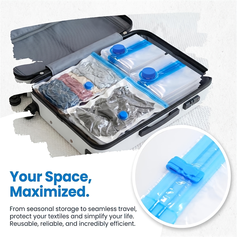 Space Saver Vacuum Storage Bags for Clothes, Small Compression Bags