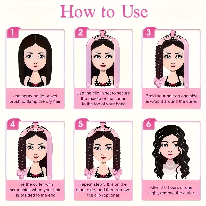 8pcs Sleep Hair Styling Tool Set, Including 1 Curler, 1 Pillowcase, 1 Sleep Mask, 4 Hair Ties, and 1 Sleep Cap. Perfect for the Hair and Skin Queen, Ideal for Relaxing Hairstyles and Skincare. A Must-have for Hair Styling