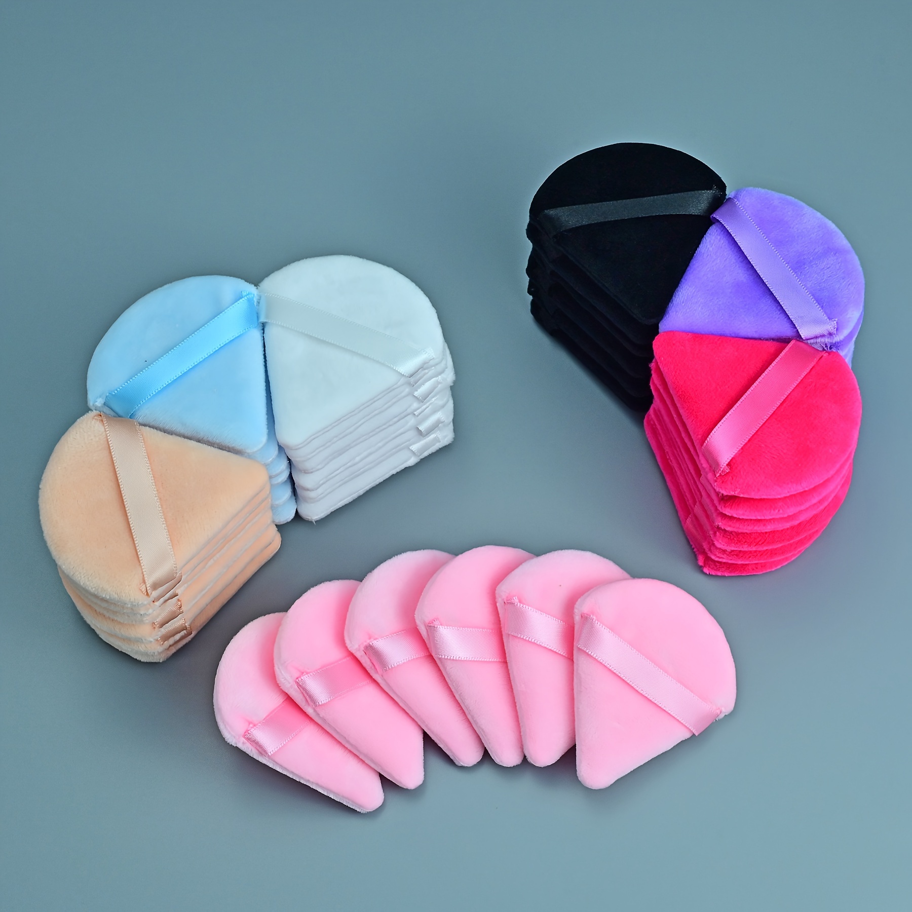 

Soft Triangle Powder Puff Set With Strap - Hydrophilic Polyurethane, Fragrance-free For Types, Ideal For Setting, & Under Eye Application (1/6pcs)