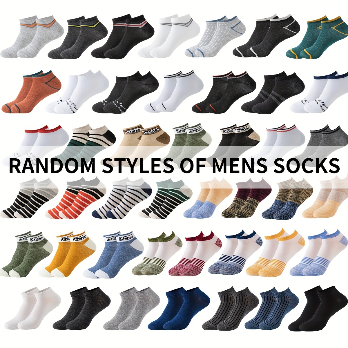 

30 Or 50 Or 100 Pairs Of Men's Anti Odor & Sweat Absorption Extra Low Cut Socks, Comfy & Breathable Thin Socks, For Spring & Summer