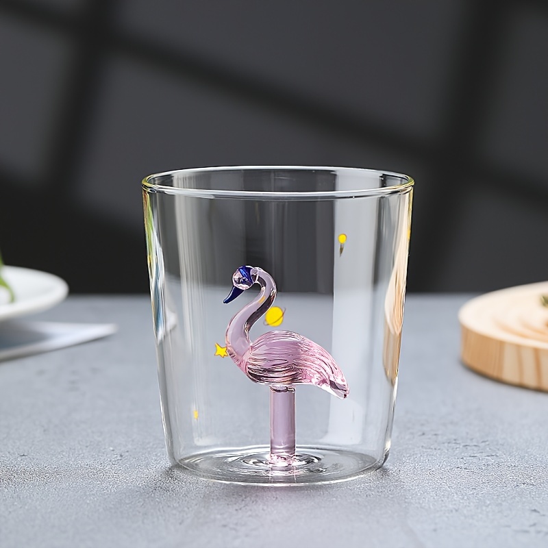 cute 3d animal cartoon glass cup creative household glass - Temu Pakistan