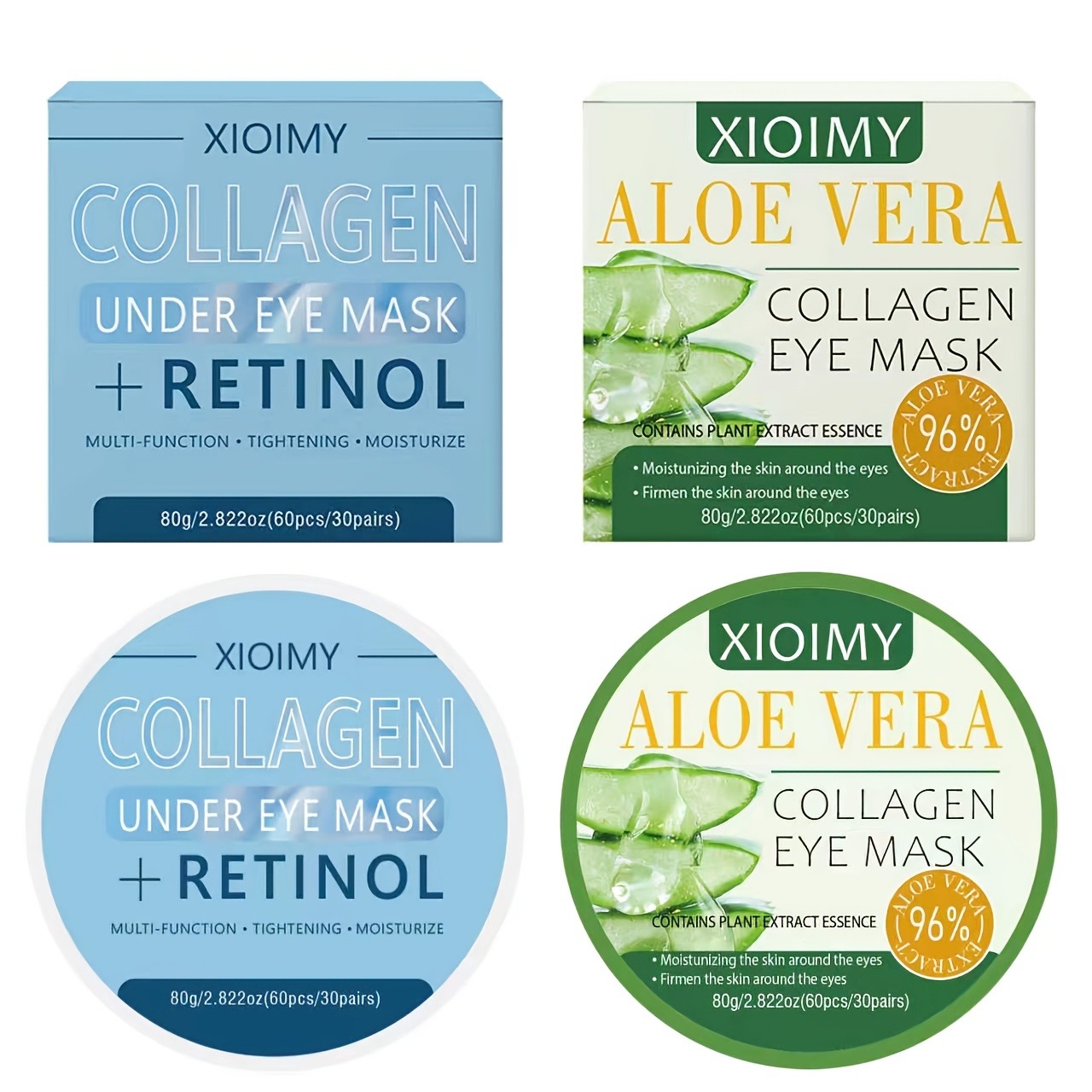 Image of Retinol And Aloe Vera Eye Mask Moisturizes Skin Around Eyes, Making It More Delicate And Firm, It A Glossy , And Making It More Elastic, Bidding Farewell To And Dullness. Eye Mask, Collagen Eye Mask