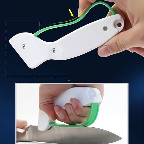 ⭐ wie neu in sekunden! ⭐ . manueller messerschärfer - pvc-material, mehrzweckwerkzeug für taschenmesser, gezahnte klingen und äxte - erstellt und repariert mühelos küchenmesser - must-have messerschärfer-set