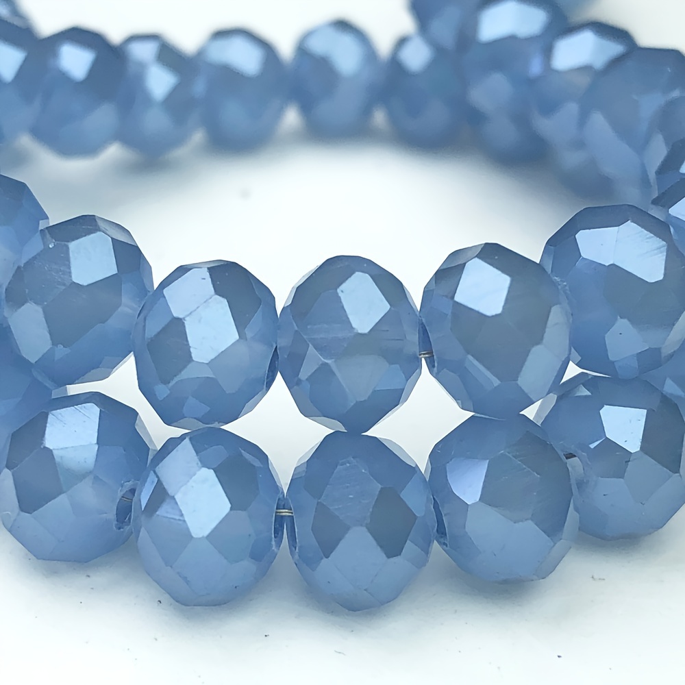 

Eleanbeads 3/4/6/8mm High-quality Transparent Light Blue Czech Beads, Multi- Loose Beads For Diy Bracelets, Necklaces, Earrings, Jewelry Making Accessories