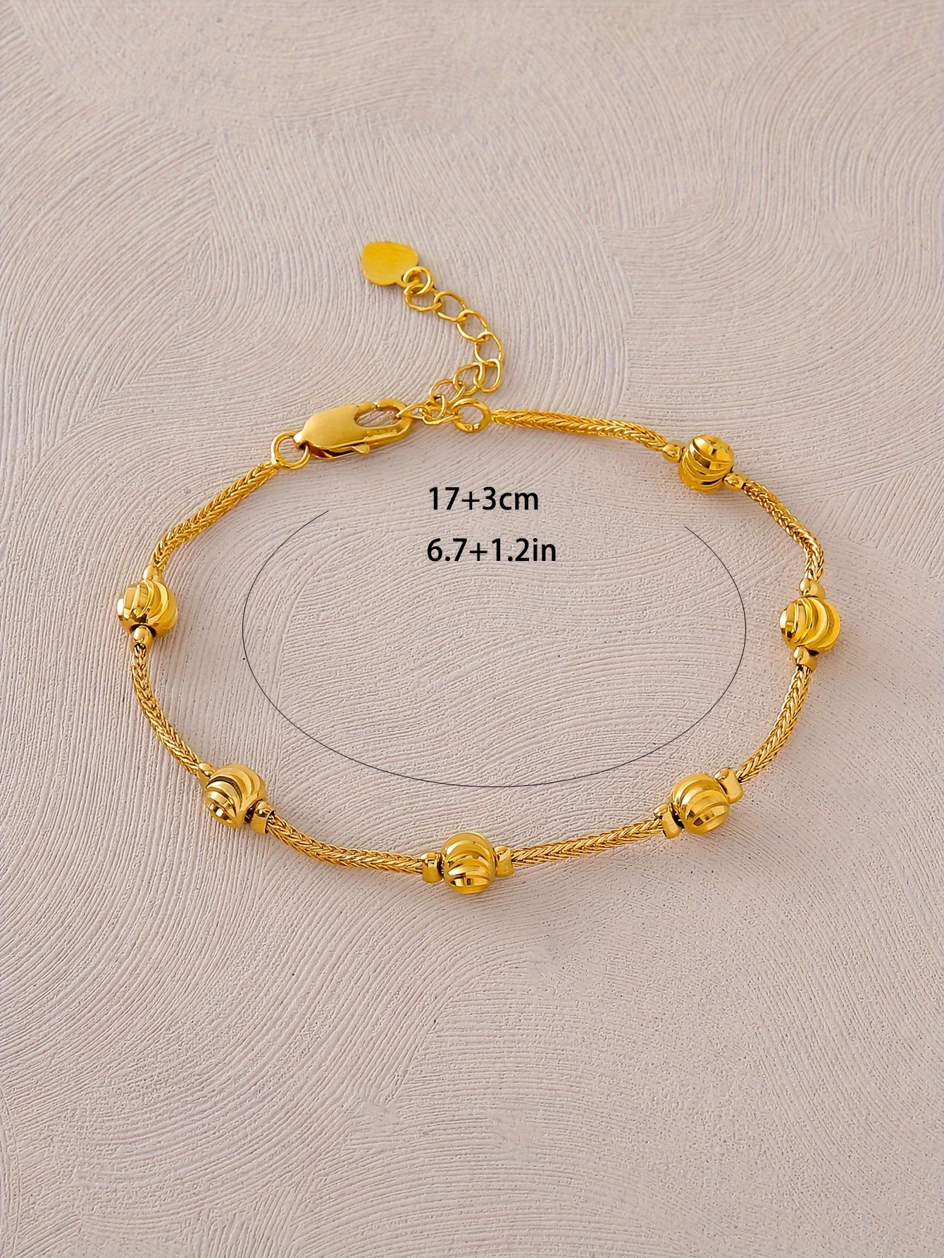 elegant 24k gold plated copper bracelet for women classic court   for   parties details 1