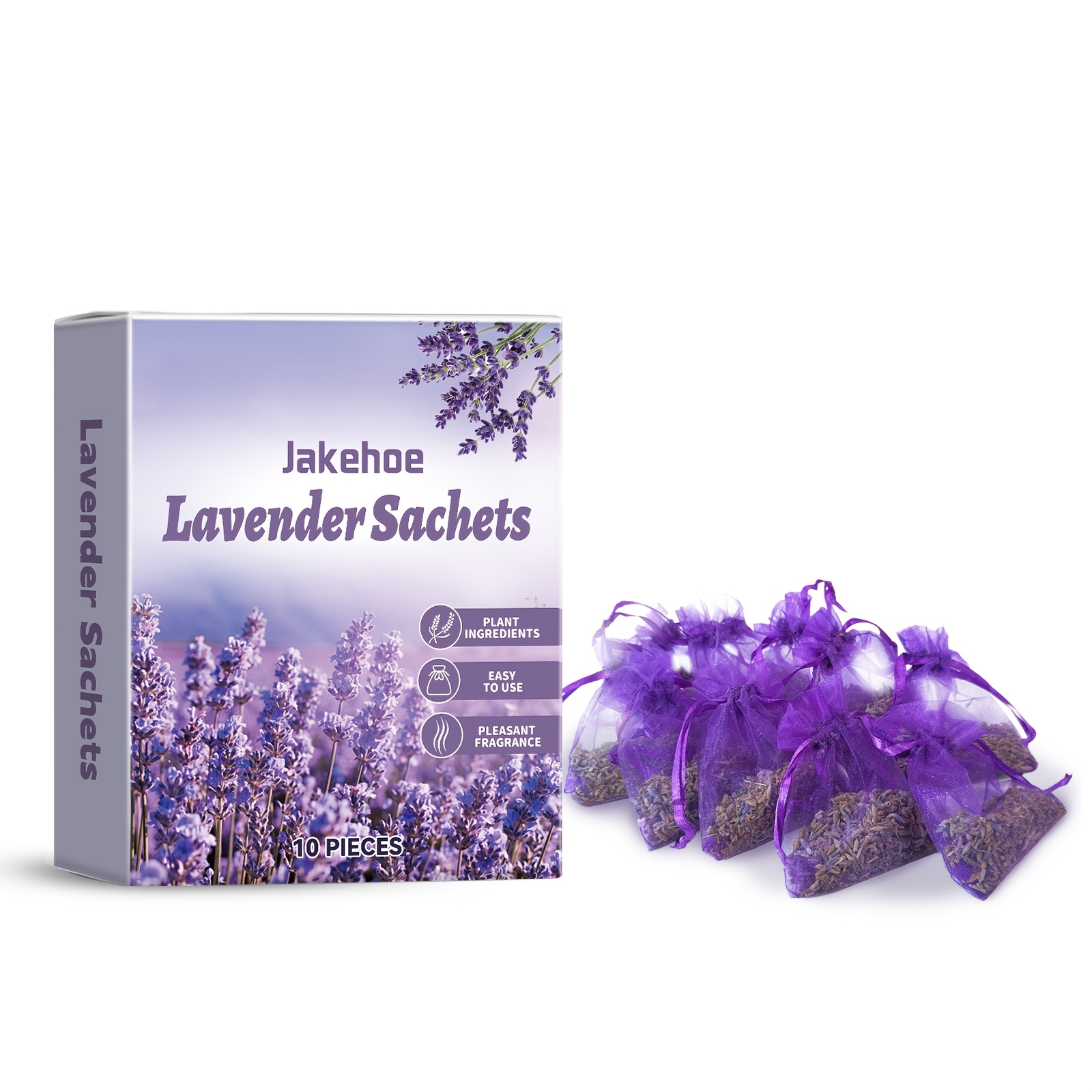 

Lavender Scented Sachets, 10pcs - Long- Dry Lavender For Drawers & , For & Odor