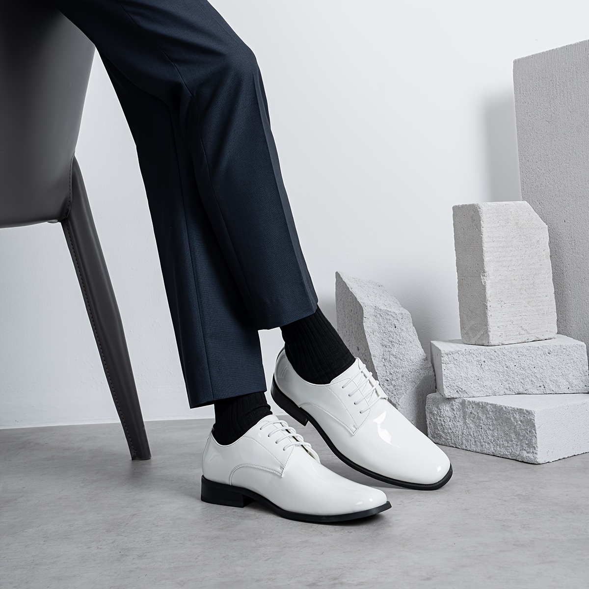 mens dress shoes formal business oxford shoes men tuxedo - Temu