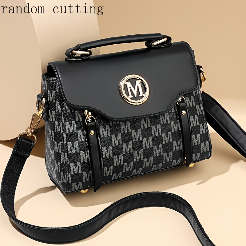 Image of New Women's Fashion Tote Bag, With Cut Patterned Fabric, Features An Exquisite That Easily Outfits. Worn As A Single-shoulder Bag Or Crossbody, With Adjustable Shoulder Strap Length