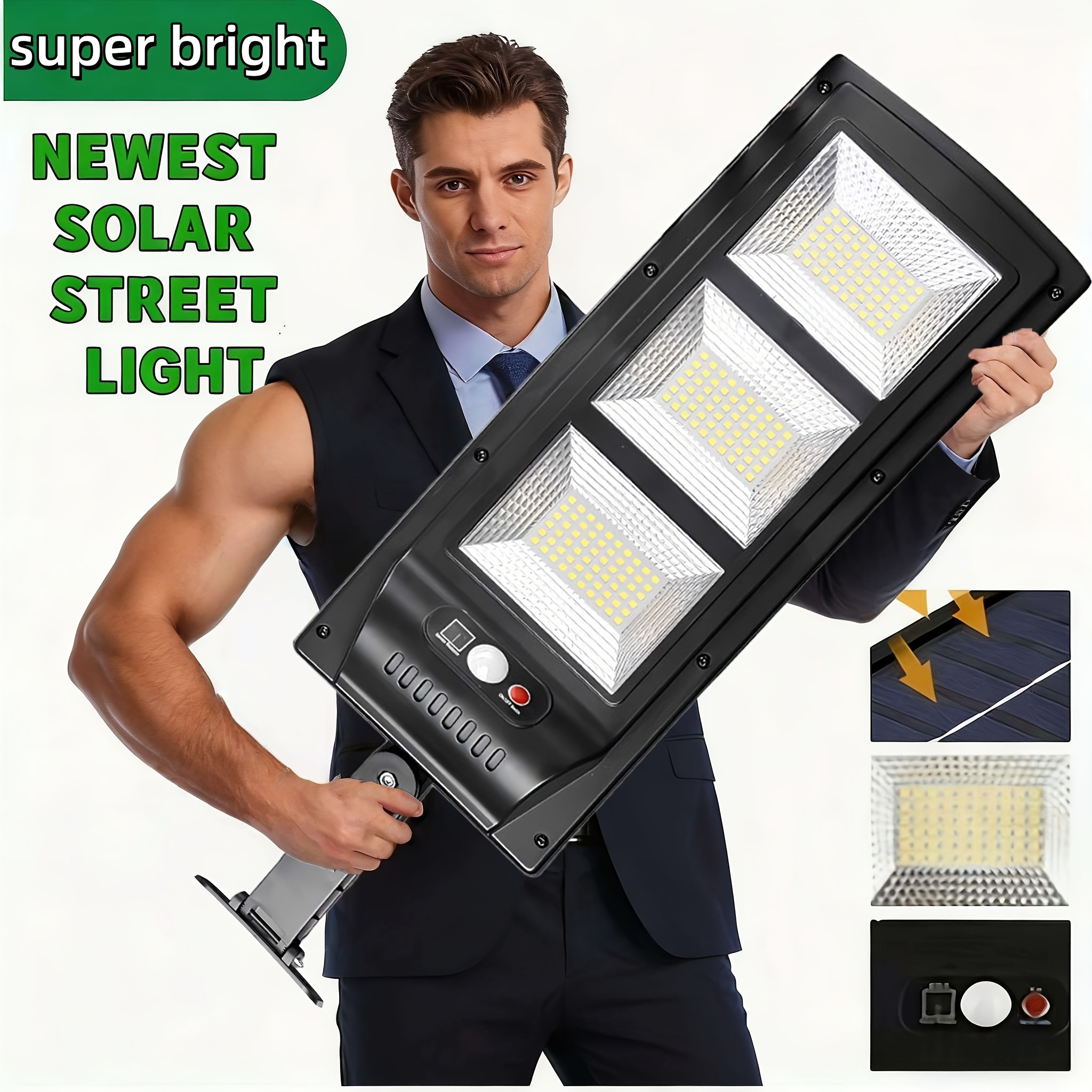 TEMU 86/360 Led Solar Lamp Featuring 4 Lighting , Ip65 Rating, Motion Sensor, Wide-angle , , Outdoor Use, And Ideal For Area