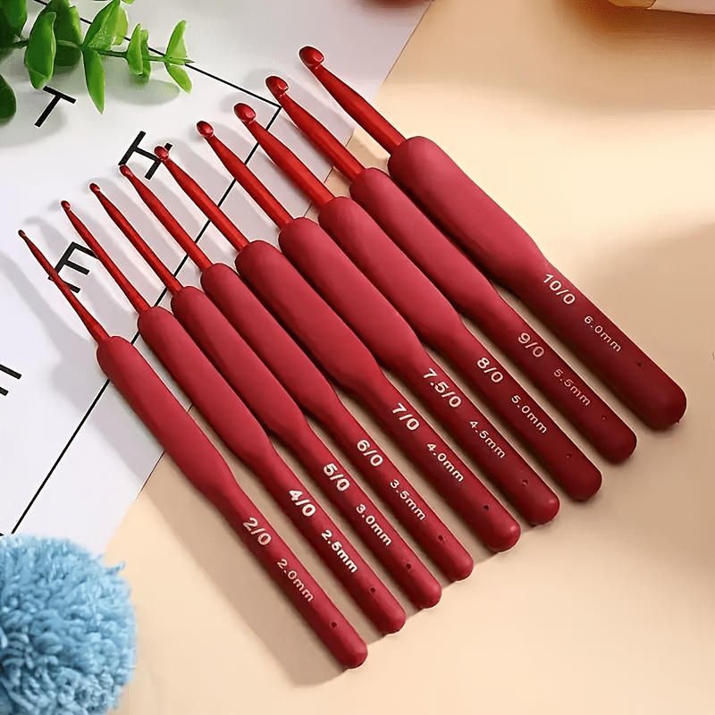 juego de 23 piezas, elegante set de ganchillo con mango    , (5 agujas de ganchillo (2 mm-6 mm) +   accesorios de color aleatorio) agujas de ganchillo   mejoradas, fáciles de enhebrar sin atascarse, aptas para  , duraderas y fáciles de usar, adecuadas para proyectos de   y