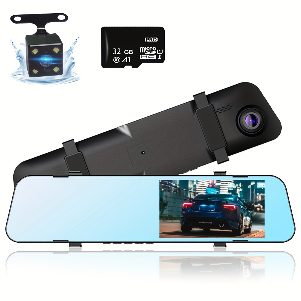 Camara De Seguridad Para Carros Grabacion Video En Bucle Frontal Interior  1080P