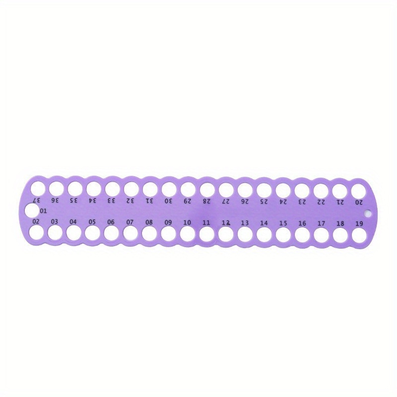 TEMU Solid Color Numbered Thread Board: 74-hole Cross Stitch Tool - Made Of Pvc Material, Inches X 2. - Ideal For Organizing Threads