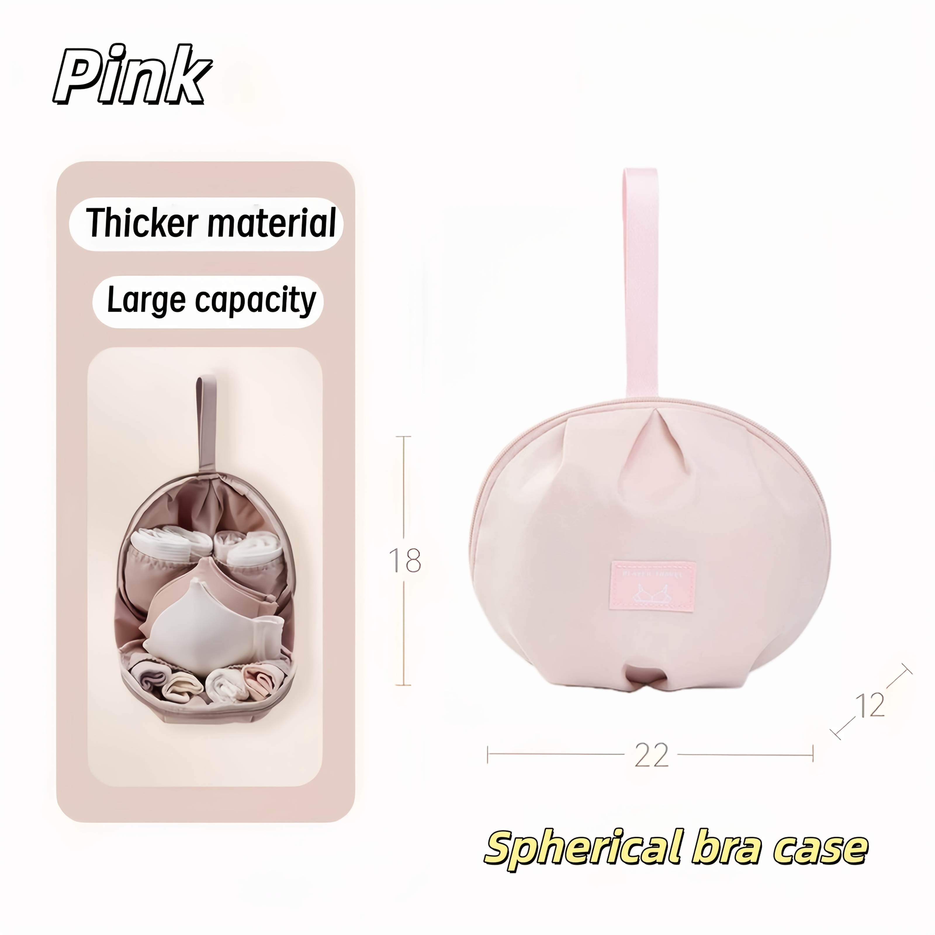 Travel Luggage Organizer 3-in-1 Portable Personal Clothing Organizer Socks Underwear Bra Storage Travel Essential