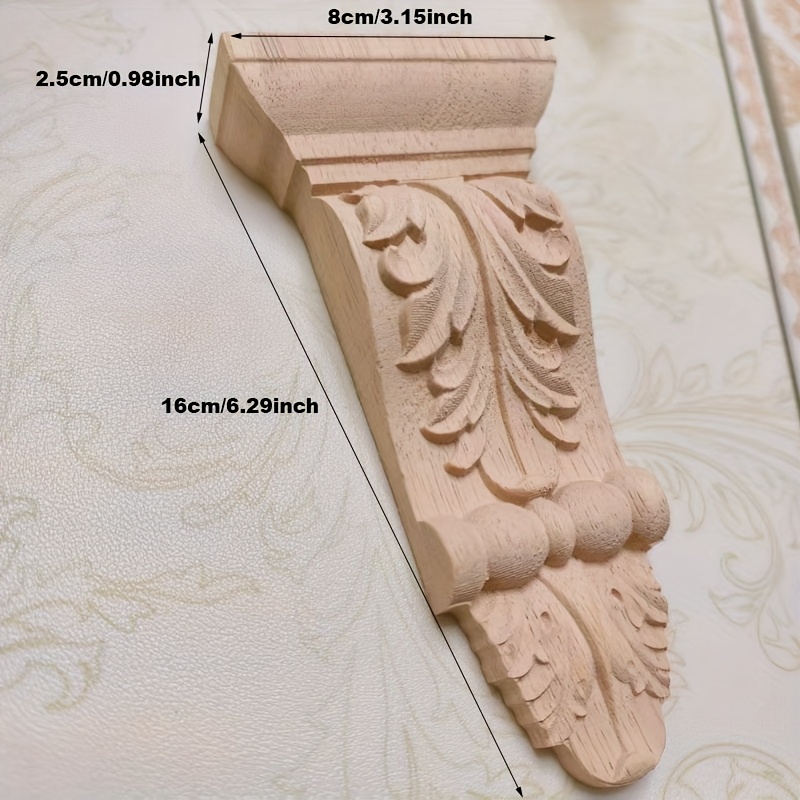 2pcs European Carved Appliques, Contemporary Fireplace Decor For Home Furniture And Restaurant Decoration, Contemporary Style