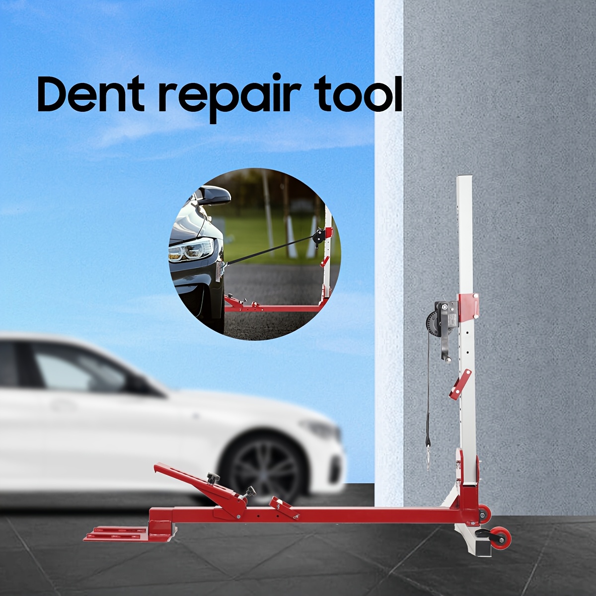 Image of Car Body Sheet Metal Repair Tool Car Repair Sheet Metal Tower Body Data Recovery Puller Special Sheet Metal Latta Car Dent Repair Tool