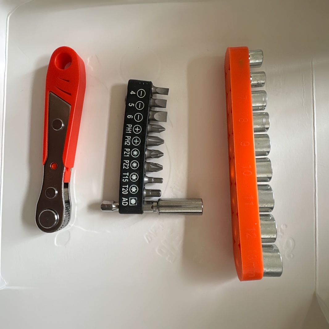 a 36 tooth mini ratchet screwdriver set suitable for repairs in tight spaces featuring an l shaped   no   manual operation and a   multifunctional tool kit Product details 3