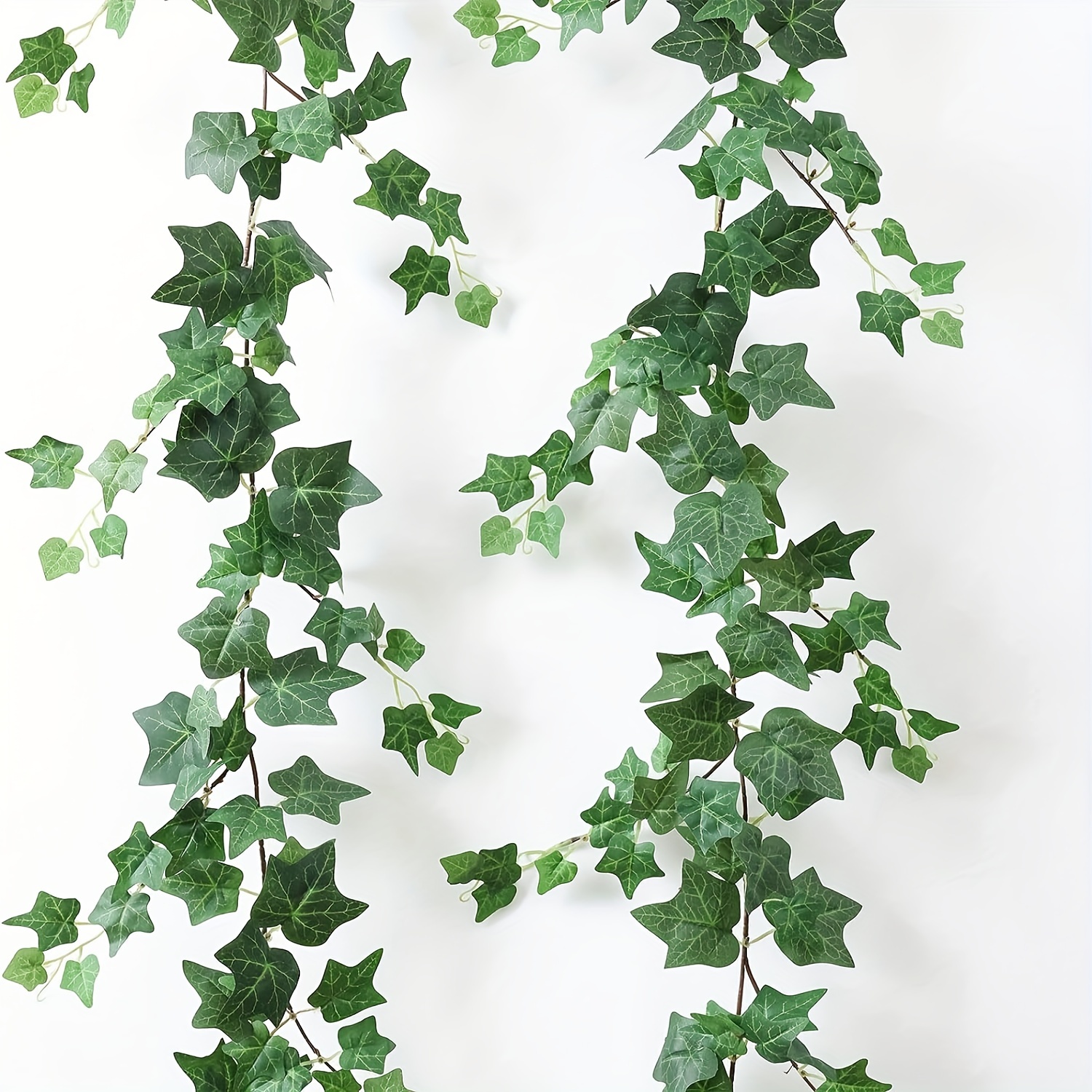 

2 Artificial Ivy Garland 79" Fake Vine With Green Leaves Hanging Plants Greenery Decoration For Bedroom Home Wall Party Wedding Arch Apartment Room Decor