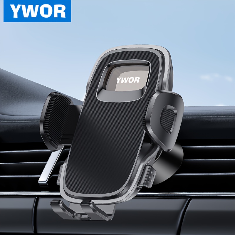 TEMU Ywor Pink Phone Holder For Your Car [sturdy And Secure] Air Vent Phone Mount For Car Cradle In Vehicle For Iphone Android Smartphone, Pink Car
