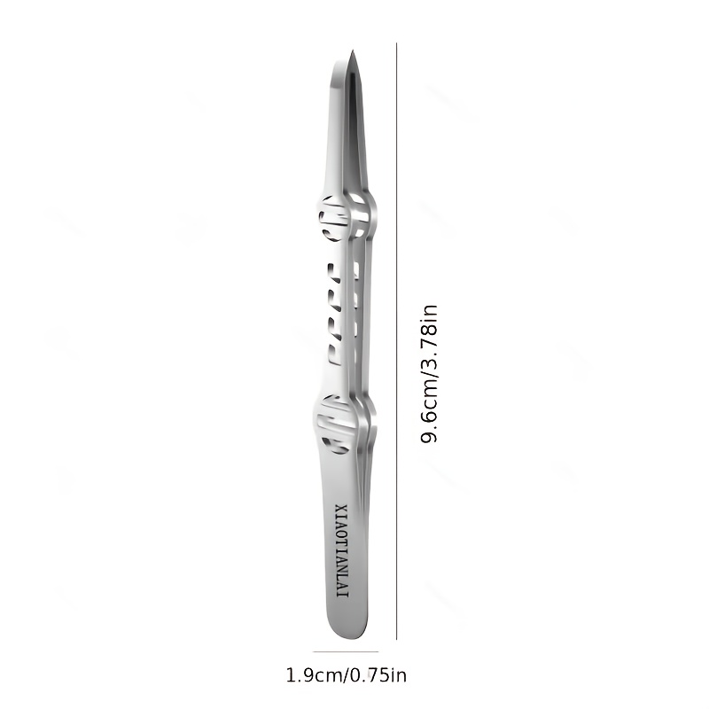 TEMU High-quality Stainless Steel Hair Removal Tweezers, High-precision Tweezers, Eyebrow Tweezers, Plucking Tweezers, Designed For Removing White