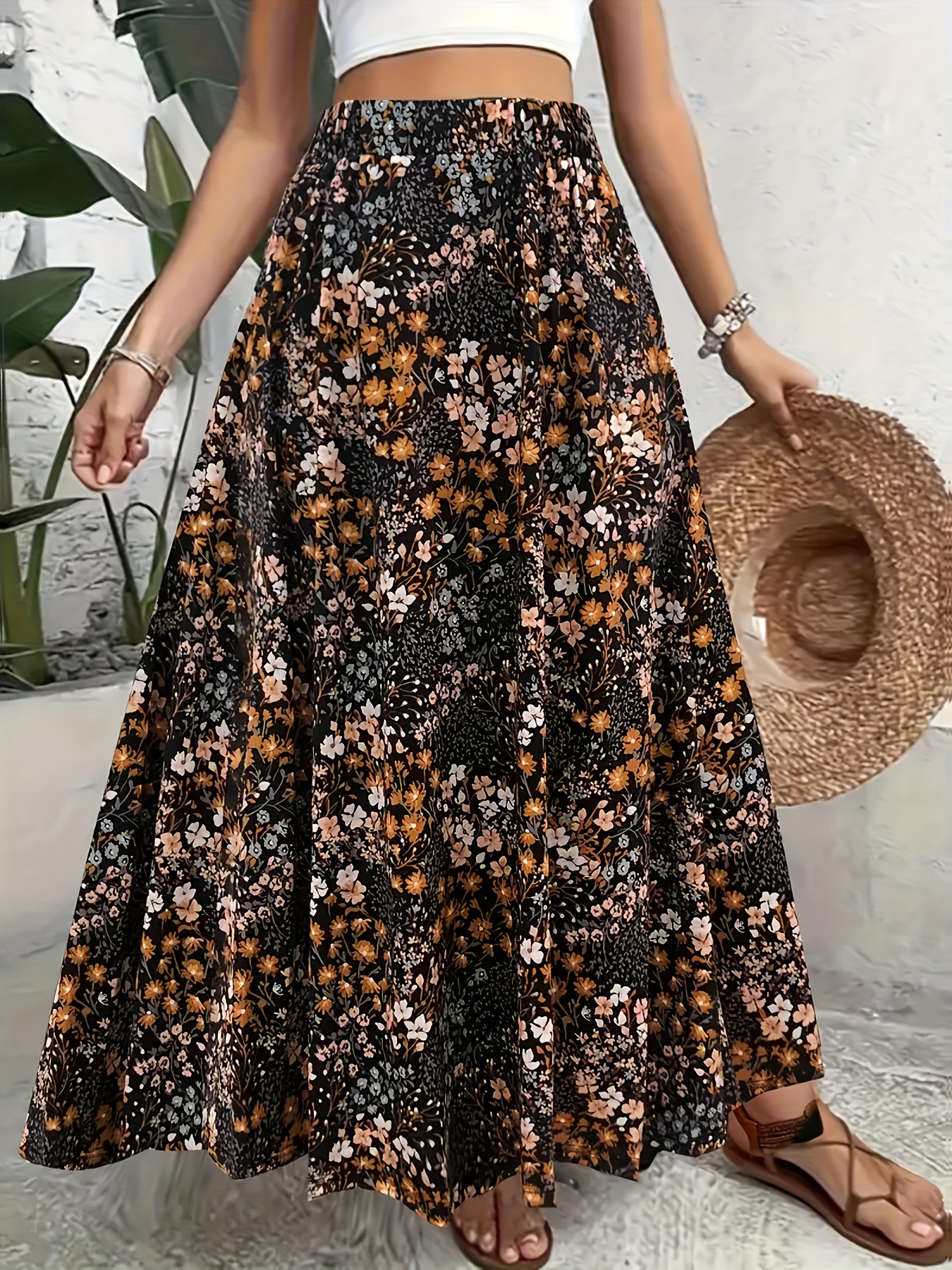 floral skirt sold on Temu United States