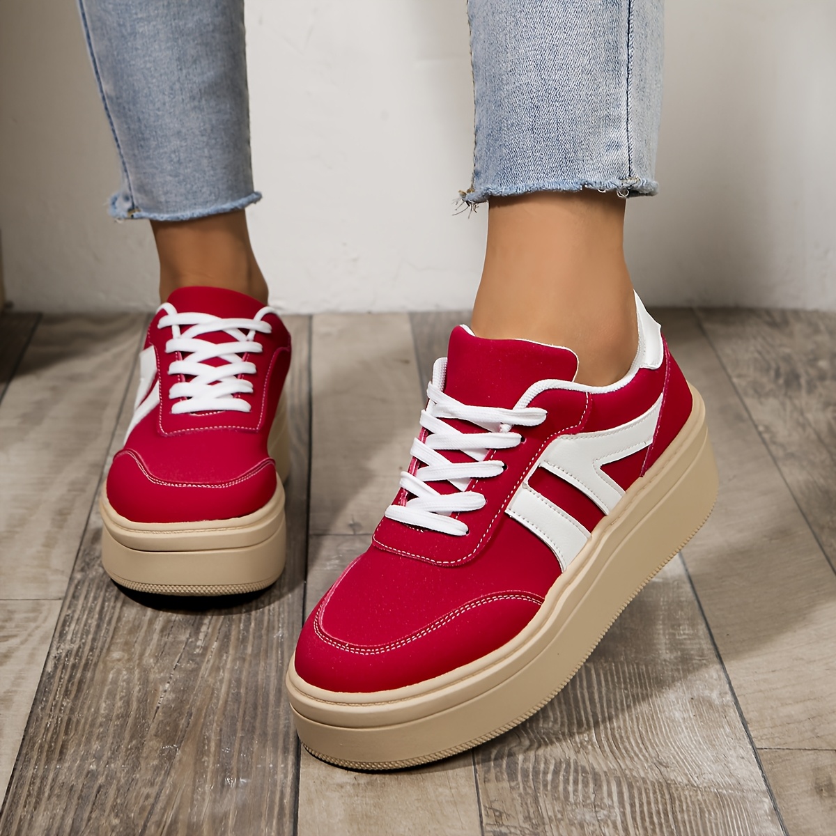 Ladies Shoes Red Sneakers Women's Australia Women's Red Lace