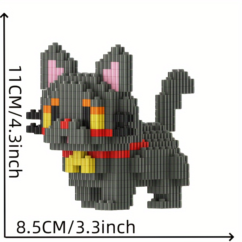 2200pcs Cat Building Block Set DIY Puzzle Toy for Adults