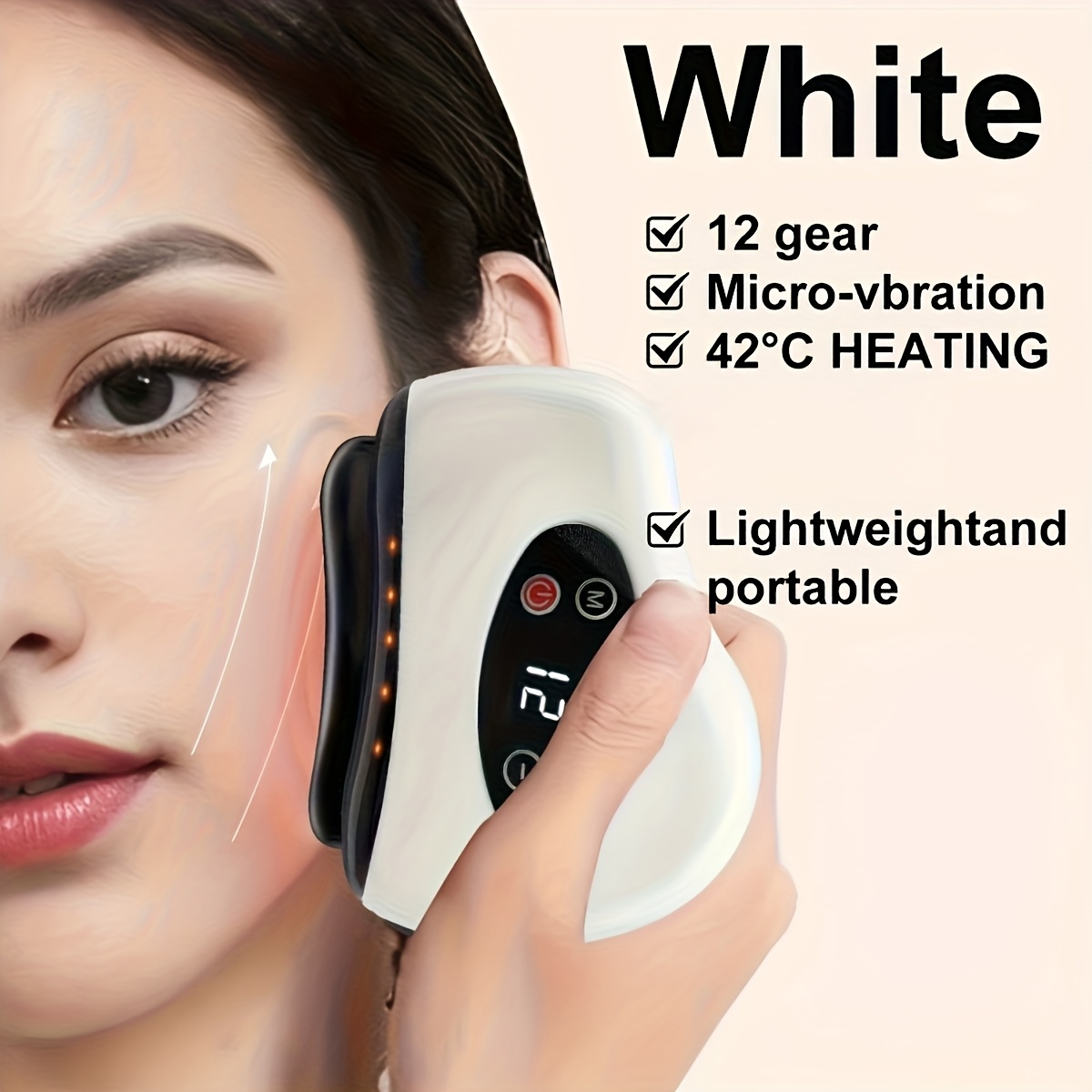 NIJ 12 Adjustable USB Charging Home Portable Beauty Electric Scraping Board