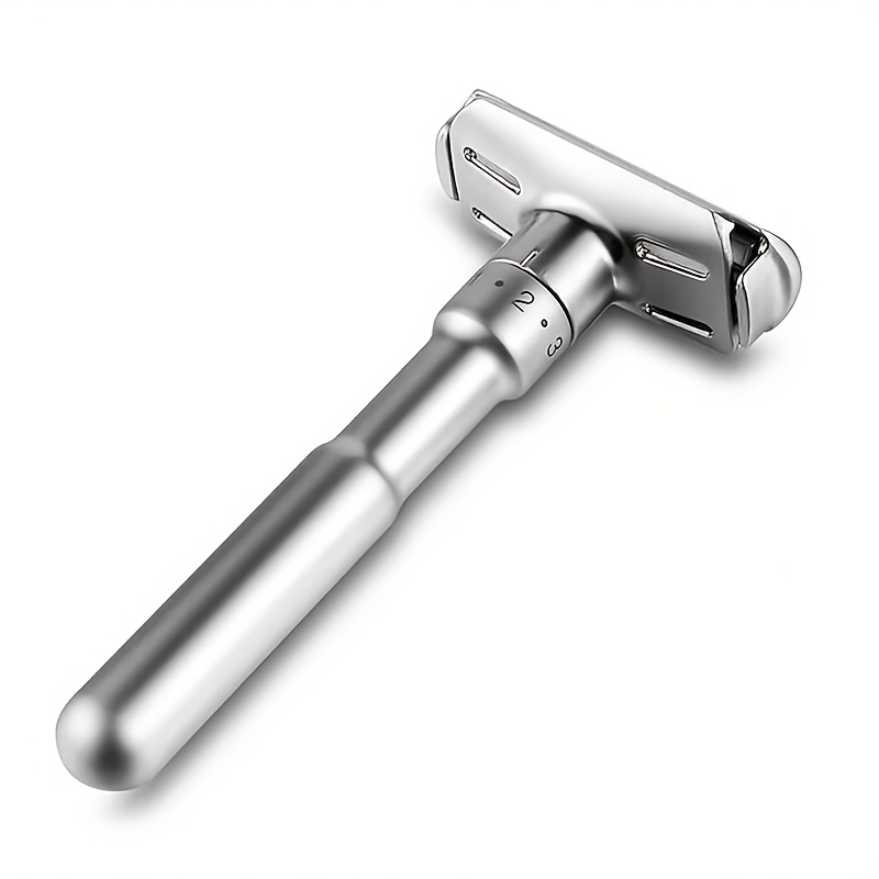 Full Alloy Metal Safety Razor For Men Adjustable 1-6 Files Close Shaving Edge Razors