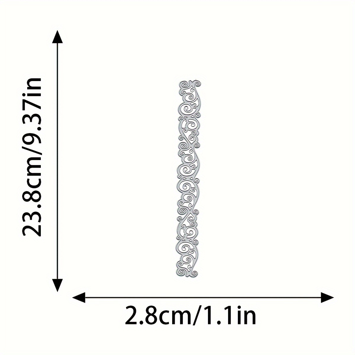 Image of 1pc Long Strip Lace Trim Die-cut Greeting Card Cutting Template Diy Mold For Greeting Card And Photo Album Making
