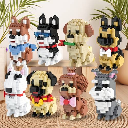 adorable small particle puppy building block toy cute and of companionship suitable as a holiday gift childrens day gift easter gift eid gift anniversary gift or birthday gift