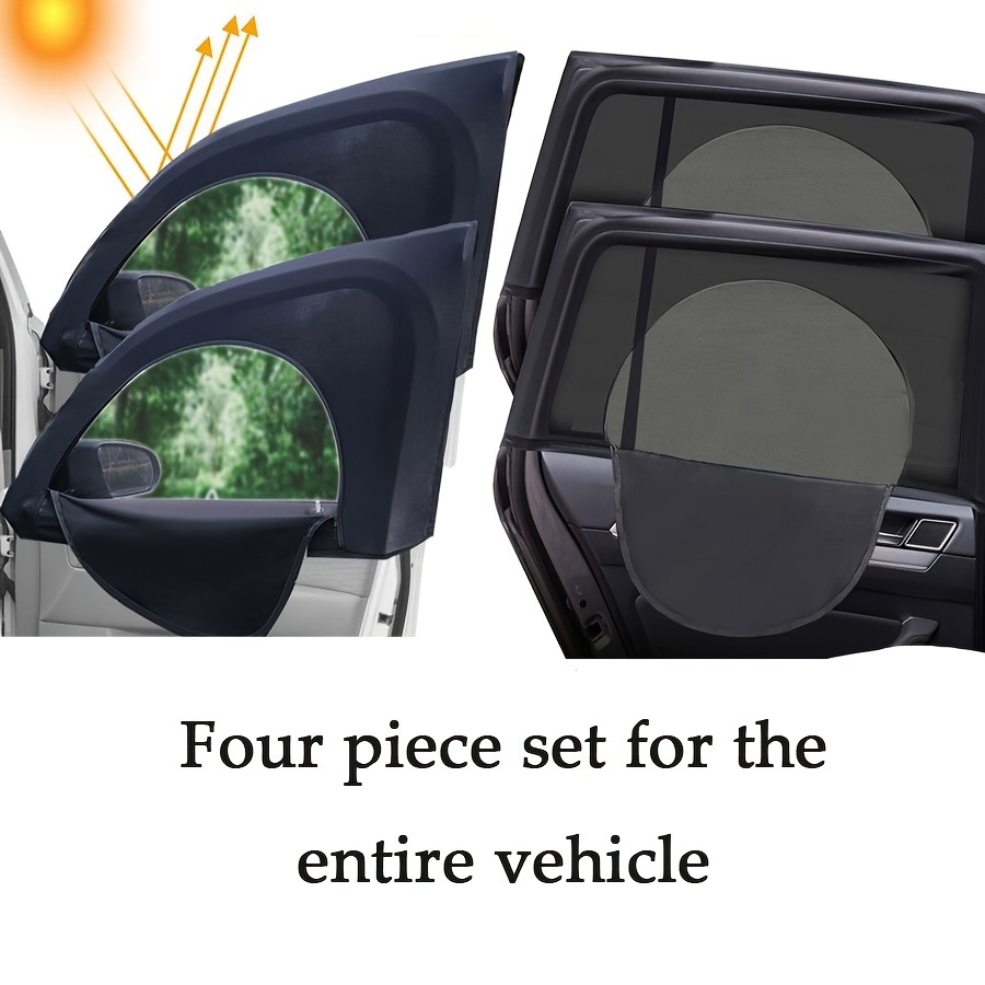 Image of Car Sunshade With Zipper Car Window Shade Protection Sunshade And Shading Upgraded Zipper Sunshade And Shading Breathable And Ventilating Use