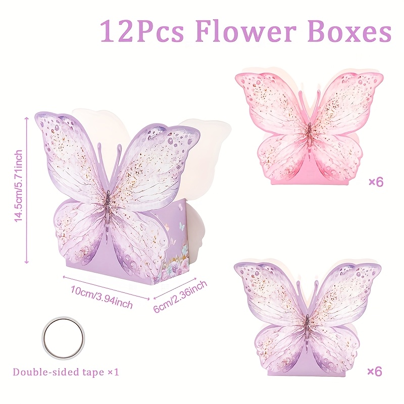 TEMU Set di 12 scatole regalo a tema , per composizioni ed esposizioni eleganti. Ideali per come San, matrimoni, decorazioni, feste di Capodanno,