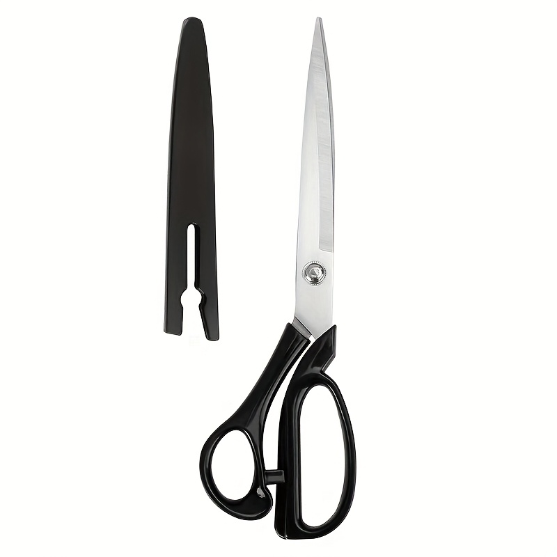 Image of 10-inch Professional Tailor Scissors With - Sharp, Stainless Steel Cutting Shears For Fabric, Ergonomic Handles, Ideal For Garment And Office Use, Sewing Supplies Additions