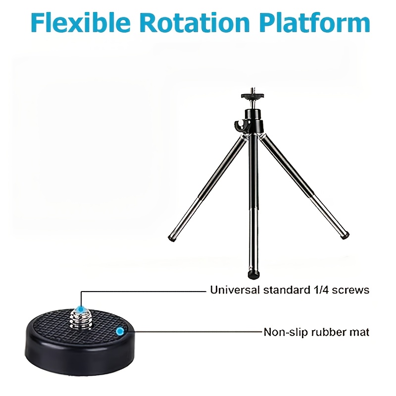 1pc adjustable height laptop desktop camera stand portable tripod base with sturdy metal construction   for   stability   compatible with   cameras no battery needed camera mount for laptop sturdy construction tripod stand tripod leg laptop stand webcam stand pc accessorie webcam for pc monitor arm projector stand webcam mount web cam stand for babyphone babyphone holder monitor bracket webcam tripod webcam for laptop pc 5