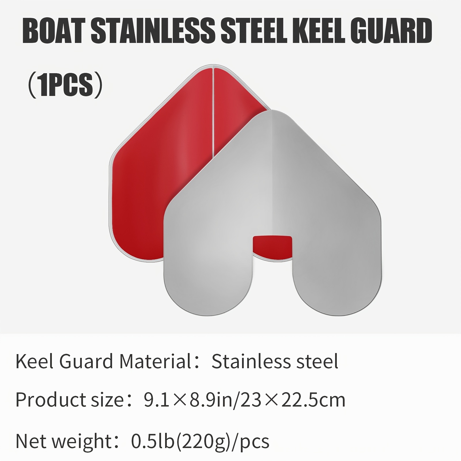 E-shop KOETSU . Bugschutz für Boote – Edelstahl-Bootsbugschutz mit – Bugkielschutz mit Klebefläche zum Schutz von Booten Schiffen vor Verschleiß