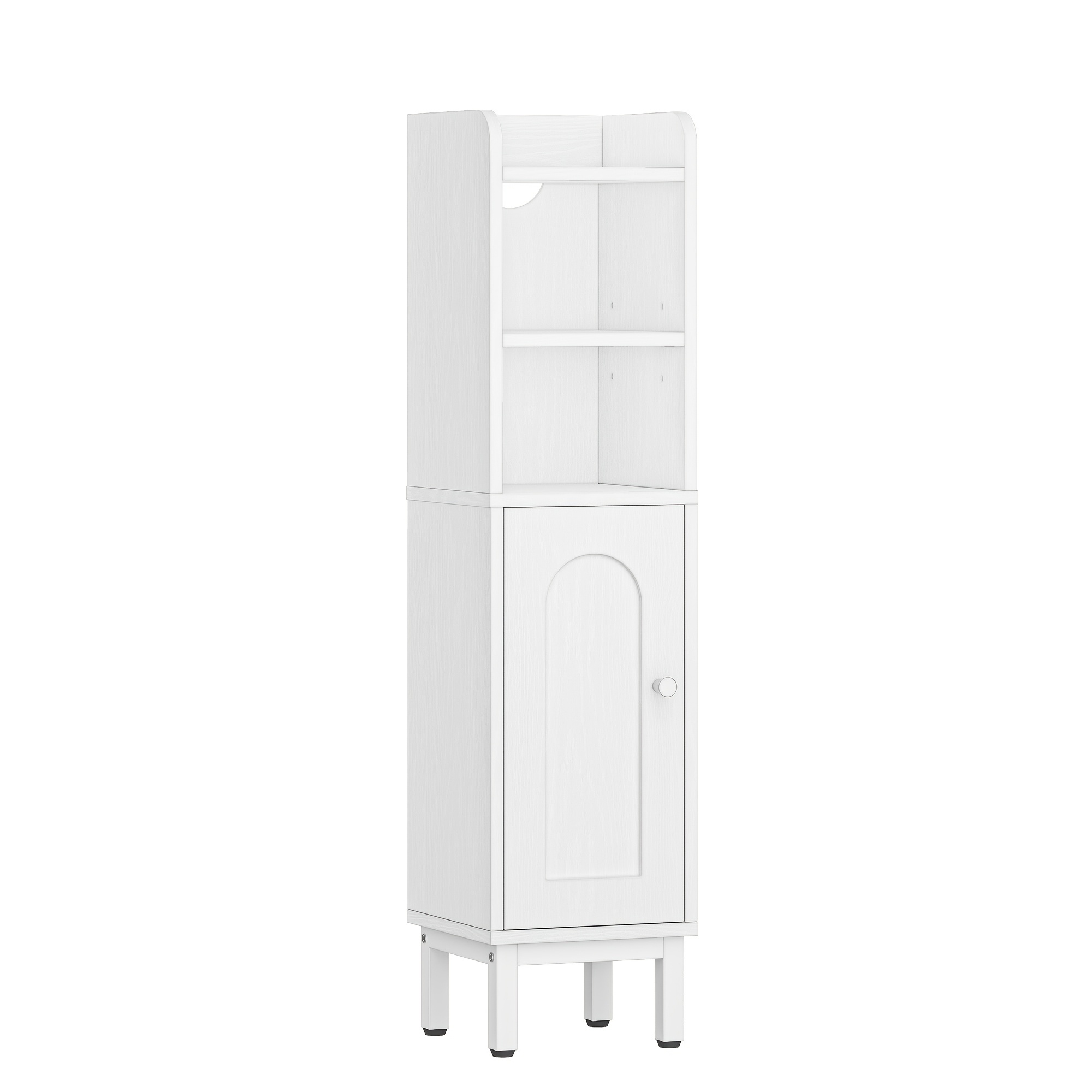 Medicine Cabinet, Bathroom Cabinet, Narrow Small Cabinet, Adjustable Shelves, Space-, Toilet Cabinet, For Small Spaces, Easy Assembly, 20 X 20 X 83 Cm, White