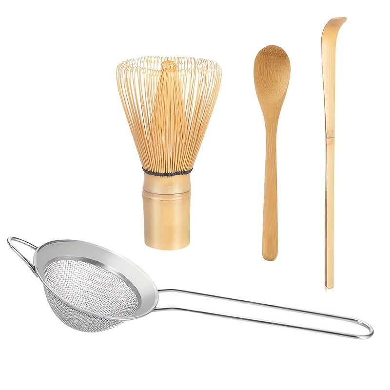 Kit Complet Pour Matcha - Fouet En Bambou, Bol Et Cuillères - Idéal Pour Cérémonie, Latte Ou Petit Déjeuner