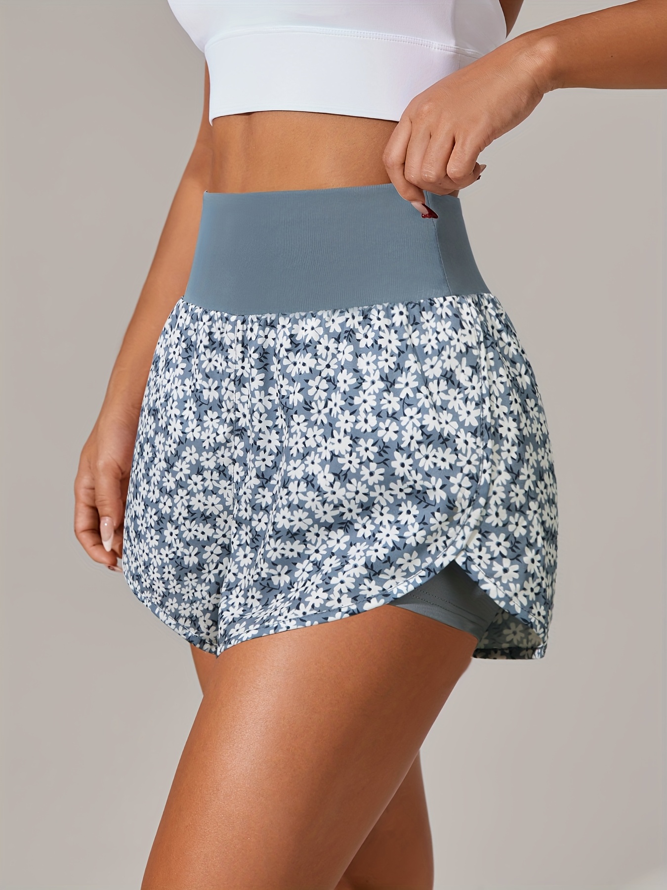 womens yoga casual loose shorts