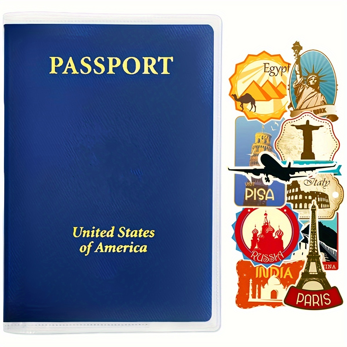 Custodia Passaporto Con Blocco RFID - Portadocumenti Viaggio Sicuro E Capiente