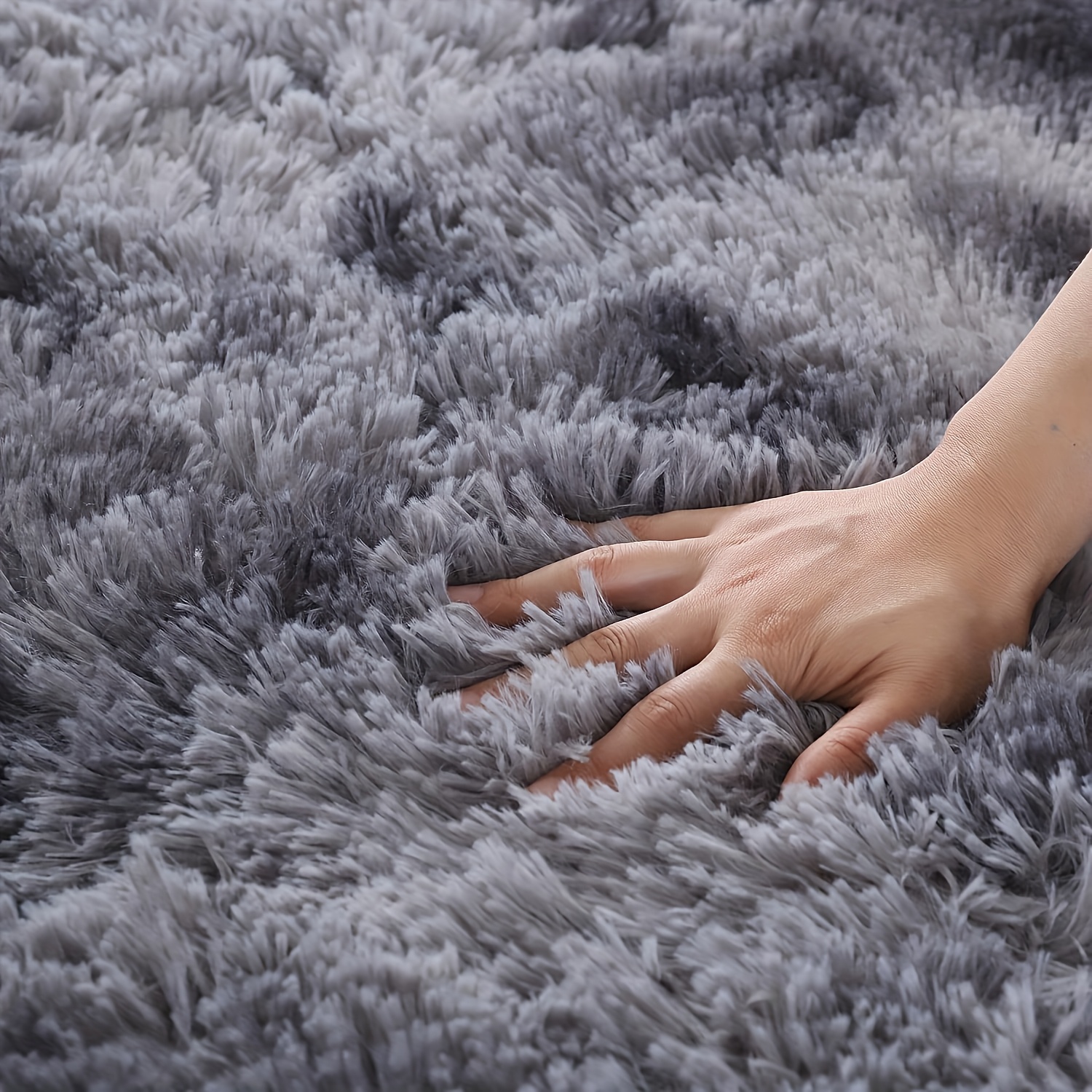 TEMU Large Plush Carpet Suitable For Bedroom & Living Room - Soft Thick Pile Jumbo Size Floor Rug, Large Square Indoor Carpet, Dry Only, Plush &