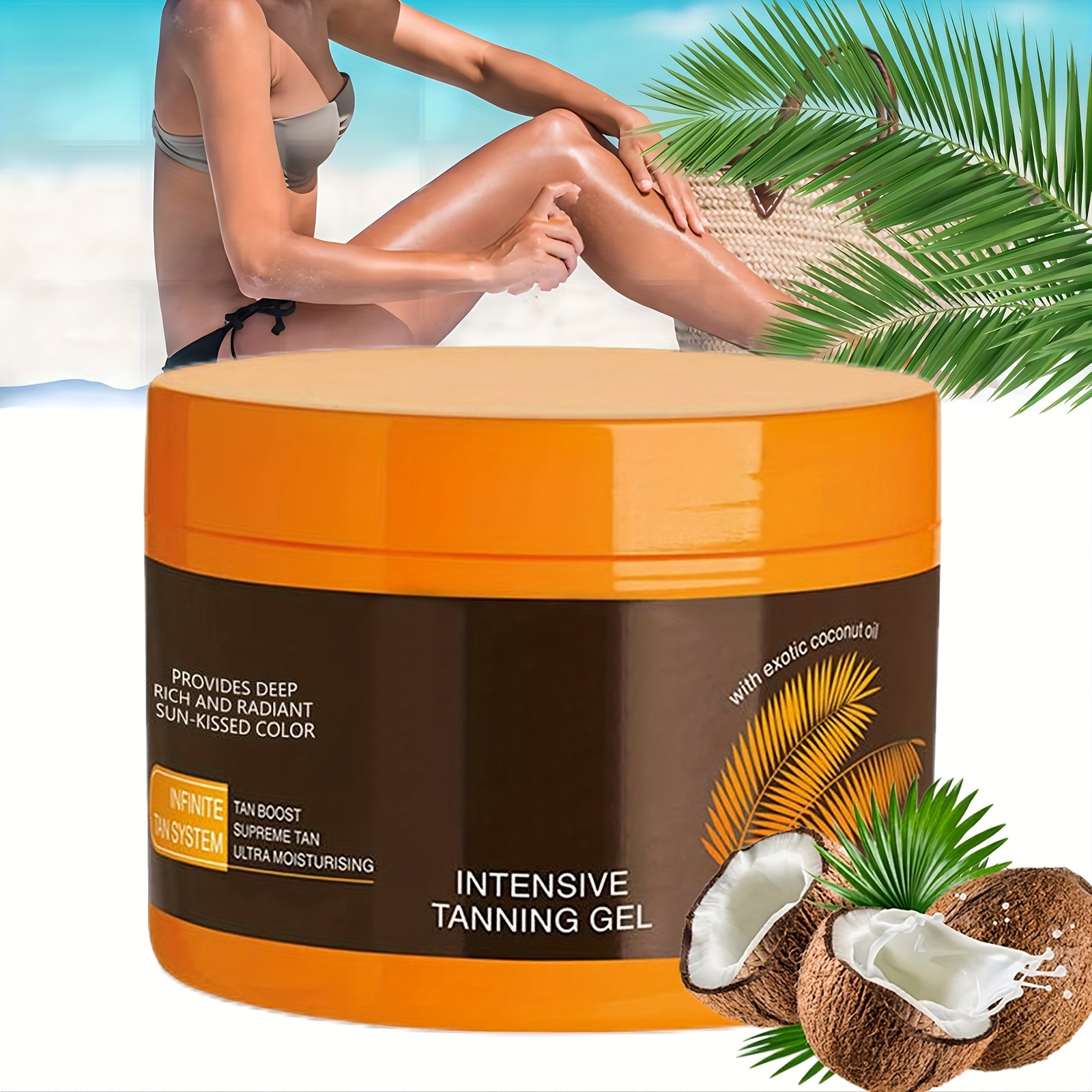 

Bronze Tanning Gel, Sun-bed & Outdoor Sunbathing, Deep Brown Finish, Intensive Tanning Cream Gel For A Sun-kissed Glow