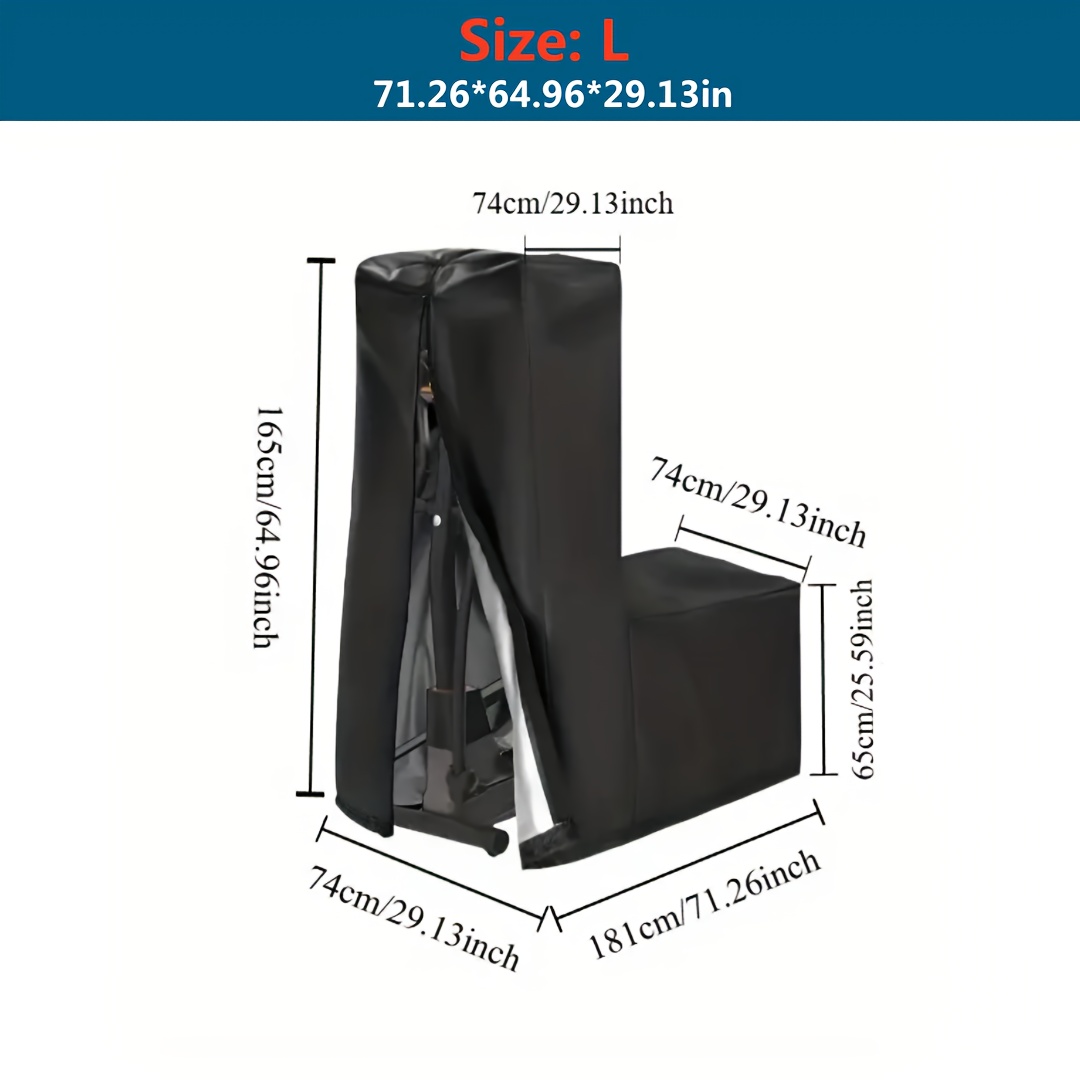 TEMU 1pc Elliptical Bike Trainer Cover, Fit For Home Gym Equipment, Fitness Equipment Cover.