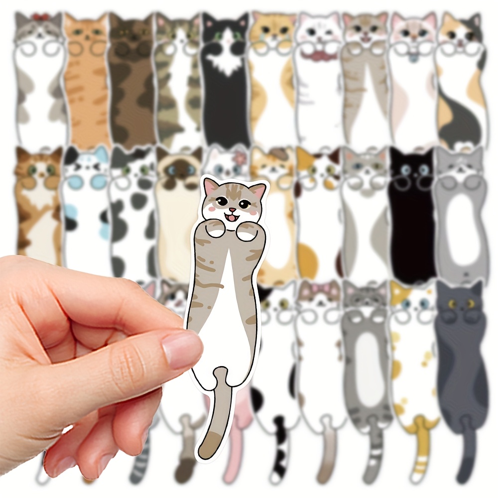 Set Timbri Trasparenti In Silicone A Forma Di Gatto – 7 Disegni Carini Con Frasi – Per Scrapbooking, Biglietti Fai Da Te E Diari - 3