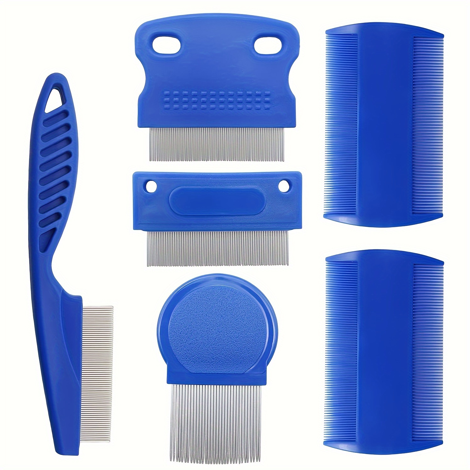 6 Pcs/set Pet Hair And Tear Stain Remover Comb,face Comb - Gently Removes , Hair Stains, Perfect For Dogs And Cats